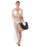 BORSA IN PAGLIA CON VICHY NERO Emanuela Biffoli