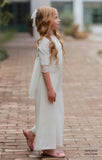 Tuta + Coprispalle in pizzo e tulle Miranda