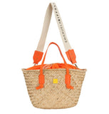 BORSA A SPALLA IN PAGLIA ARANCIO - EMANUELA BIFFOLI 22250