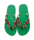 INFRADITO CON PIETRE DECORATIVE verdi