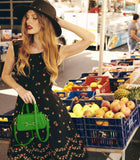 BORSA A SPALLA VERDE