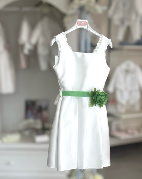 Abito con fiore verde