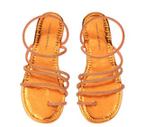 Sandali arancione Emanuela Biffoli Firenze