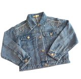 Giacca in jeans strass