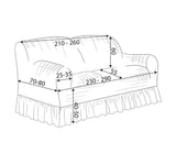 Blanc Mariclò Copridivano Stretch Tortora