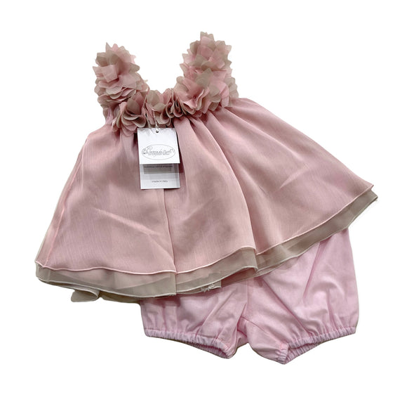 Vestitino con short Linea Petali La Sartoria Dei Piccoli