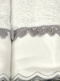 preziosaluxuryhome Set Asciugamani 1+1 Crochet