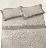 Marlene Completo letto matrimoniale con fuori celeste federa piazzata 3 volani