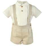 Miranda salopette in lino beige