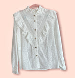 Camicia Traforata Bianca Taglia Unica