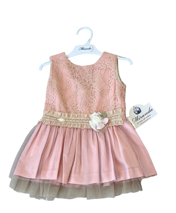 Vestito Miranda con pizzo e tulle