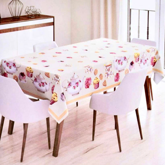 Tovaglia Teapod di Novia in Puro cotone stampa digitale 140x180 cm