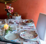 Servizio Piatti 18 Pezzi Watercolor Porcellana Multicolor LINEA MOON