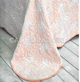 COPRILETTO TRAPUNTATO MATRIMONIALE PANDORA -ROSA IN Pizzo