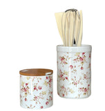 Porta mestoli + mestoli e zuccheriera in ceramica