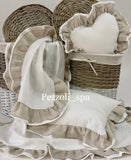 Runner e cuscini in lino