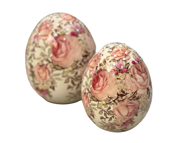 L’Arte di Nacchi uova floreale vintage