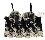 Bustino in Pizzo con Ricami Taglia Unica