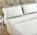 CAREZZE - Completo Lenzuolo in Cotone Matrimoniale