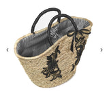 BORSA PAGLIA DAMASCO