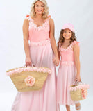 Costume  Donna Con petali Rosa