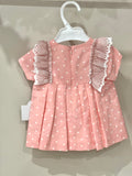 Miranda Vestito a pois salmone 3 mesi a 5 anni