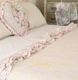 L’Atelier 17 Set Lenzuola 1 piazza 1/2 Fiori BREST  +Colori (Avorio;Rosa)