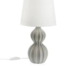 Lampada in ceramica  +colori Grigia e bianca