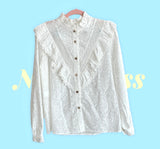 Camicia Traforata Bianca Taglia Unica