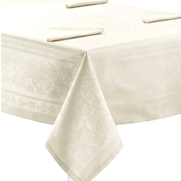 Tovaglia da tavola Classic + tovaglioli Panna Preziosa Luxury Home
