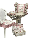 COPRIFORNO o mantovana con rose e pizzo armonia