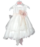 MIMILU' abito da cerimonia con cinta 302 colore BIANCO