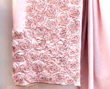 BLANC MARICLÒ - TOVAGLIA "DECO ROSE" ROSA