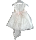 MIMILU' abito da cerimonia con cinta 302 colore BIANCO