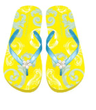 CIABATTE INFRADITO GIALLE CON PERLE