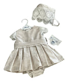 Miranda vestito Beige con cuffietta