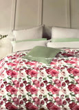 Copriletto trapuntato Digital Art Roses matrimoniale 250x250cm