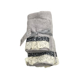 Set asciugamano 1+1 Leopardati con Pizzo