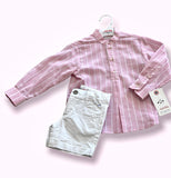 Camicia Nel Blu Rosa a righe