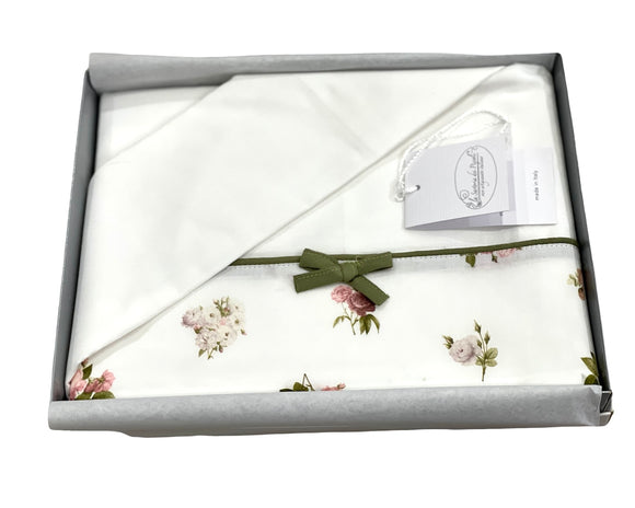Lenzuolino com Rose e Fiori La Sartoria Dei Piccoli
