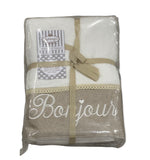 Set asciugamano 1+1 Bonjour