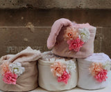 L’Atelier 17 Cestino con 4 lavette Frida