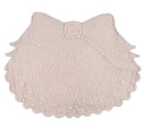 Blanc Mariclo' tovaglietta boutis ovale serie Lindsay colore cm.35x5