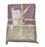 Set asciugamano 1+1 Bonjour