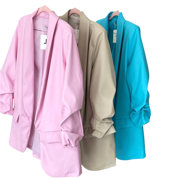 Giacca in similpelle