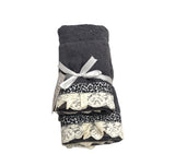 Set asciugamano 1+1 Leopardati con Pizzo