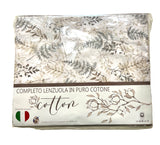 Completo letto in puro cotone